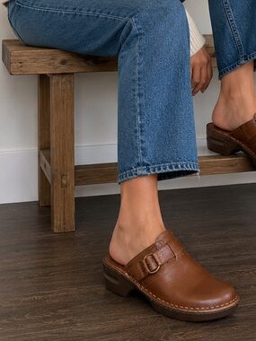 BOC Mules Shoes Clogs Womens Size 10 M Brown Casual Dress Slip on Boho